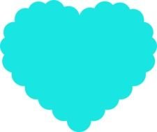 Teal Heart Clip Art N10
