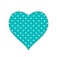 Teal And White Polka Dots N2
