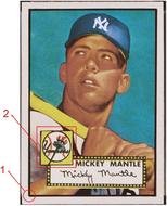 1952 Mickey Mantle clipart