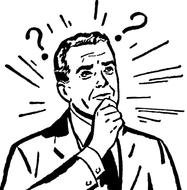 Puzzled Look Clip Art Free drawing