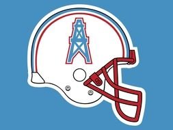 Logo Houston Oilers on Helmet