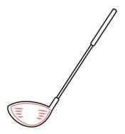 Cartoon Golf Club N7