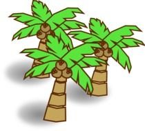 Coconut Tree Clip Art N17