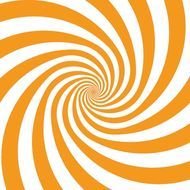 orange white spiral