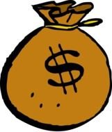 brown Money Bag Clip Art drawing