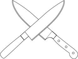 Chef Knife Drawing