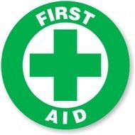 First Aid green Sign drawing