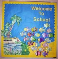 Welcome Back To School Bulletin Boards Ideas drawing