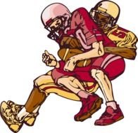 NFL Football Player as picture for clipart