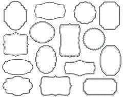 collage of decorative frames
