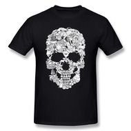 Black and white short with the skull clipart