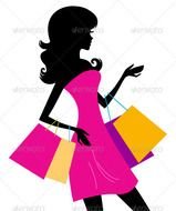 Women Shopping Silhouette