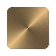 Gold Square Sticker
