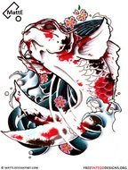 Koi Fish Tattoo Designs N2