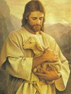 Jesus With Lamb drawing