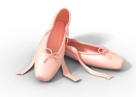 pink pointe shoes