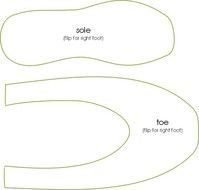 Shoe Pattern Template
