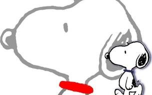 snoopy on the background of your image