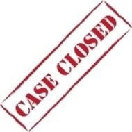 Case Closed Stamp