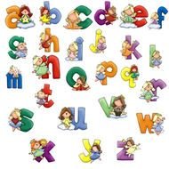 cartoon english alphabet