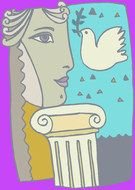 Clip Art raquo Pigeons drawing