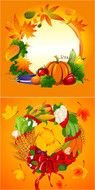 Harvest of autumn as a clipart