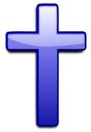 blue cross as a picture for clipart