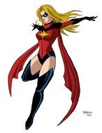 Clip art of Marvel Female Superhero