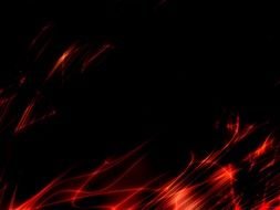 Red And Black Abstract drawing