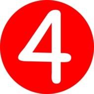 Number 4 Clip Art N20
