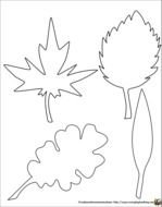 Fall Leaf Template N2