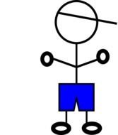 Boy Stick Figure Clip Art N20