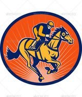 Horse Racing Jockey Clip Art