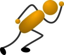 Running Stick Figure Clip Art N10