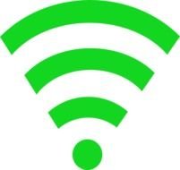 Green Wifi Link Clip Art