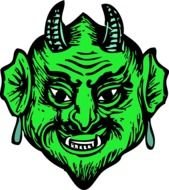 Devil Head Vector Clip Art