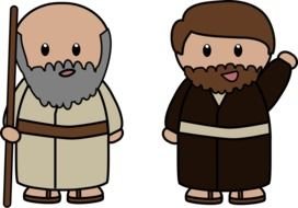 Colorful drawing with Apostle Paul clipart