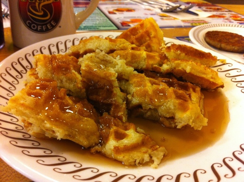 waffles in sauce as a picture for clipart