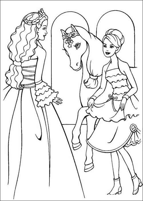Barbie Coloring Pages To Print For Girls