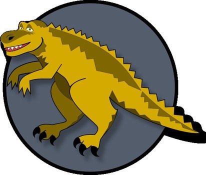 Cartoon Dinosaur Clip Art N44