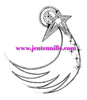 Shooting Star Clip Art Black And White N6