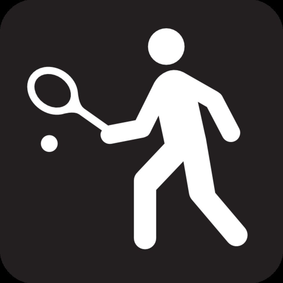 Tennis Clip Art Black And White N3