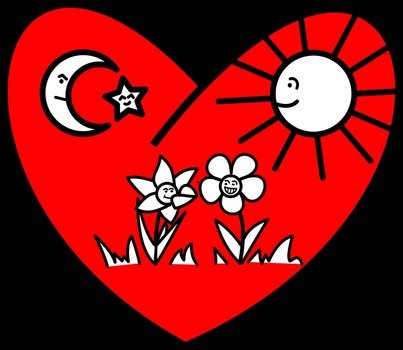 Muslim Valentine Clipart drawing