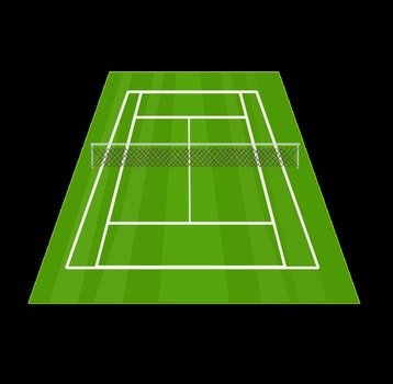 Tennis Court Clip Art N7
