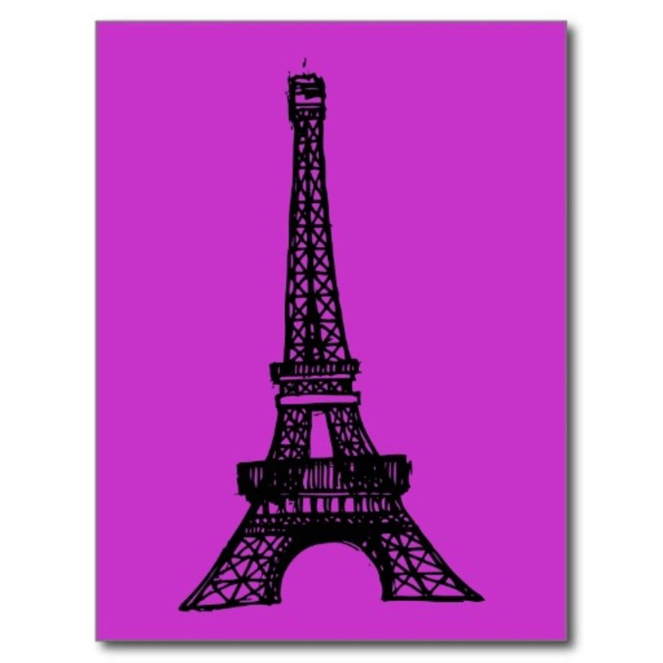 France Eiffel Tower Cartoon