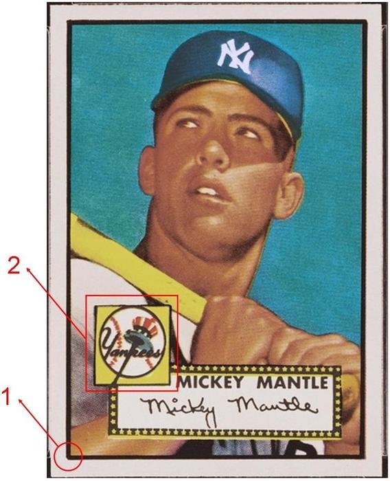 1952 Mickey Mantle clipart