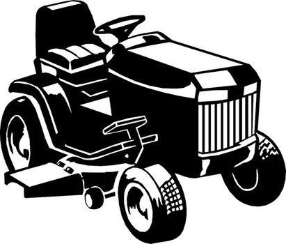 Riding Lawn Mower Clip Art N15