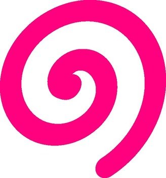 Pink Spiral Clip Art