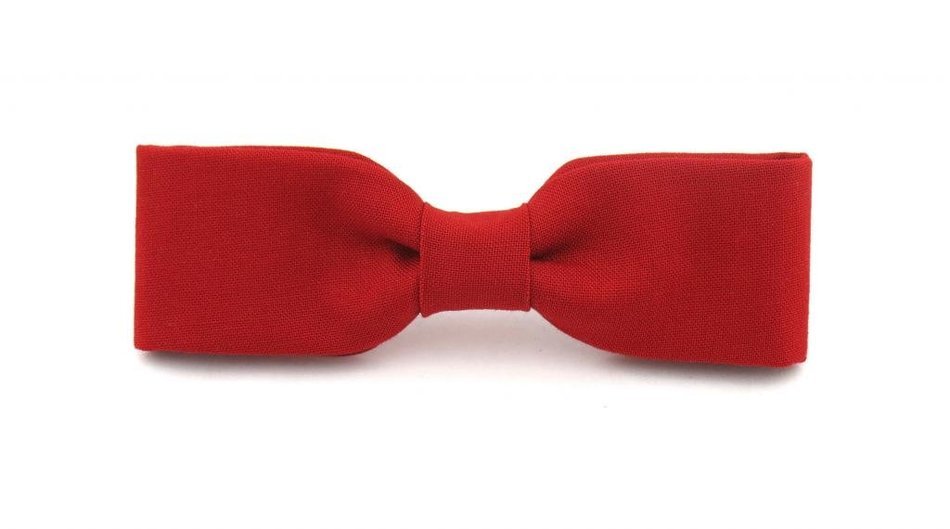 Red Thin Cotton Bow Tie