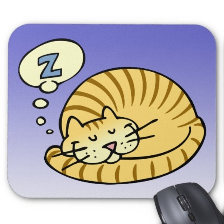 Sleeping Cat Clip Art N14